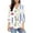 White#a, variant on Fmbrln Womens 3/4 Sleeve Blouse Fashion V Neck Front Pleated Tops Casual Loose Solid Color Shirts Navy 2XL