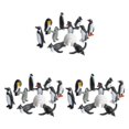thumbnail image 1 of Bewildely 11 Uds simulación de animales del océano pingüino juguete Animal Polar para coleccionables Type1, 1 of 6