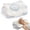 Light Gray, variant on EDX Ergonomic Contoured Memory Foam Pillow, Cervical Support Pillow with Dual Height Design & Arm Grooves, Breathable Removable Cover, Suitable for Side, Back & Stomach Sleepers, Queen Size