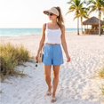 thumbnail image 6 of Sun Hats for Women Wide Brim UV Protection Sun Hat Summer Beach Packable Visor Beige, 6 of 6