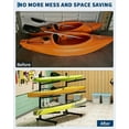 thumbnail image 6 of Kayak Storage Rack for 2-6 Kayaks Freestanding Kayak Rack for Outdoor Storage with Movable Wheels, Heavy-Duty Steel Kayak Hanger Holder with Hanging Straps, 6 of 6