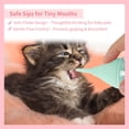 thumbnail image 3 of Biberón para Gatitos Unique Bargains, Biberón de Goteo para Alimentar Mascotas con 3 pezones de silicona reemplazables y reutilizables, Azul 40ml, 3 of 7