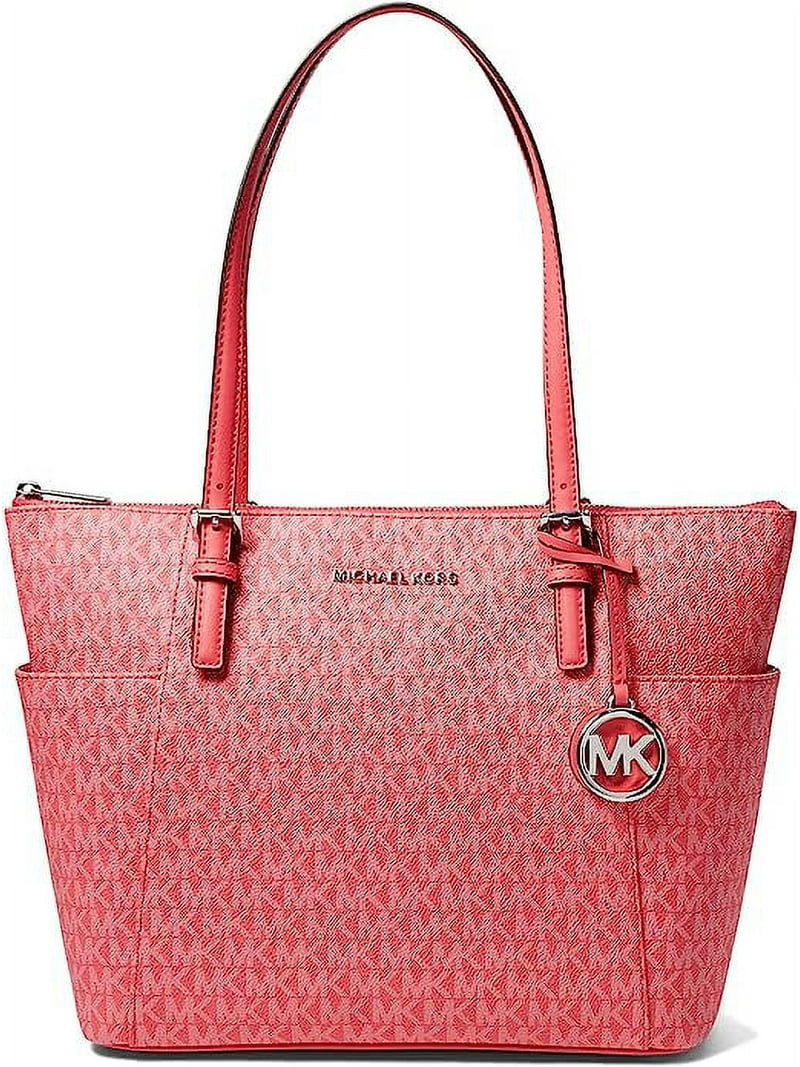 マイケル・コース Michael Kors Jet Set East/West Top Zip Tote - Geranium