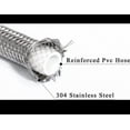 thumbnail image 2 of Refregerator Stainless Braided Ice Maker Supply Line 1/4" X 1/4" Comp X 72" 6', 2 of 4