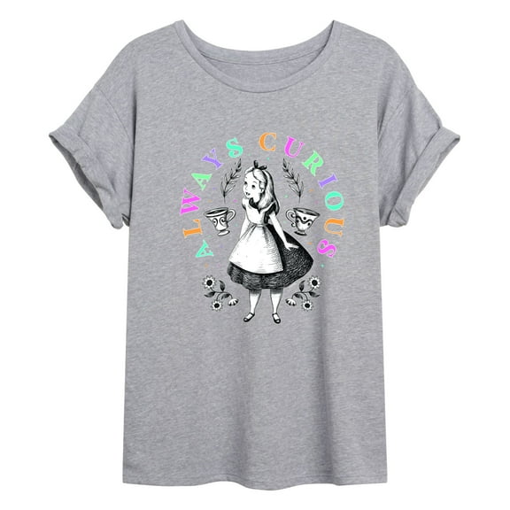 Alice In Wonderland - Always Curious - Juniors Ideal Flowy Muscle T-Shirt