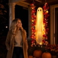 thumbnail image 5 of Halloween Decorations Outdoor,4FT Hanging Swing Ghost with Remote Control String Lights,Spooky Cute Outdoor Early Halloween Decorations for Front Porch Yard Tree Garden,Light-Up Flying Ghost, 5 of 9