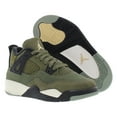 thumbnail image 4 of Nike Jordan 4 Retro SE Craft PS Boys Shoes Size 11, Color: Medium Olive/Pale Vanilla, 4 of 5