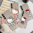 thumbnail image 2 of Bonita funda de teléfono de hello kitty cat para Samsung Galaxy Note 20 Ultra 10 Plus 8 9 S21 S22 Ultra S20 FE S22, silicona suave de lujo Fivean LED, 2 of 2