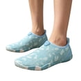 thumbnail image 2 of LTTVQM Water Shoes for Women Packable Camo Graphic Quick Dry Barefoot Aqua Socks for Swim Beach Surf Yoga Camping Sports Breathable Gym Non Slip Shoes Sky Blue 36(US-5.5), 2 of 5