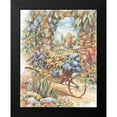 thumbnail image 2 of Unknown 12x14 Black Modern Framed Museum Art Print Titled - Wheelbarrow of Flowers, 2 of 5