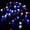 40led, variant on 30LED Red White Blue Ball String Lights Battery Powered 10ft Copper Wire Fairy Decorative Lights with Remote for Bedroom Indoor Outdoor Wedding Nursery Party Christmas Decor