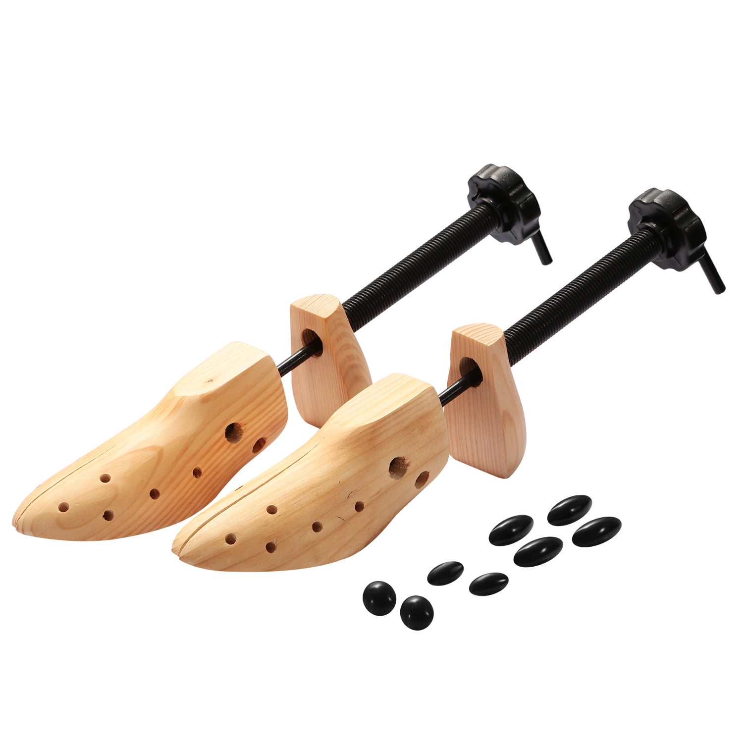 Pair of 2-Way Wooden Shoe Stretcher Widener Adjustable Size 9-13 For Woman Men