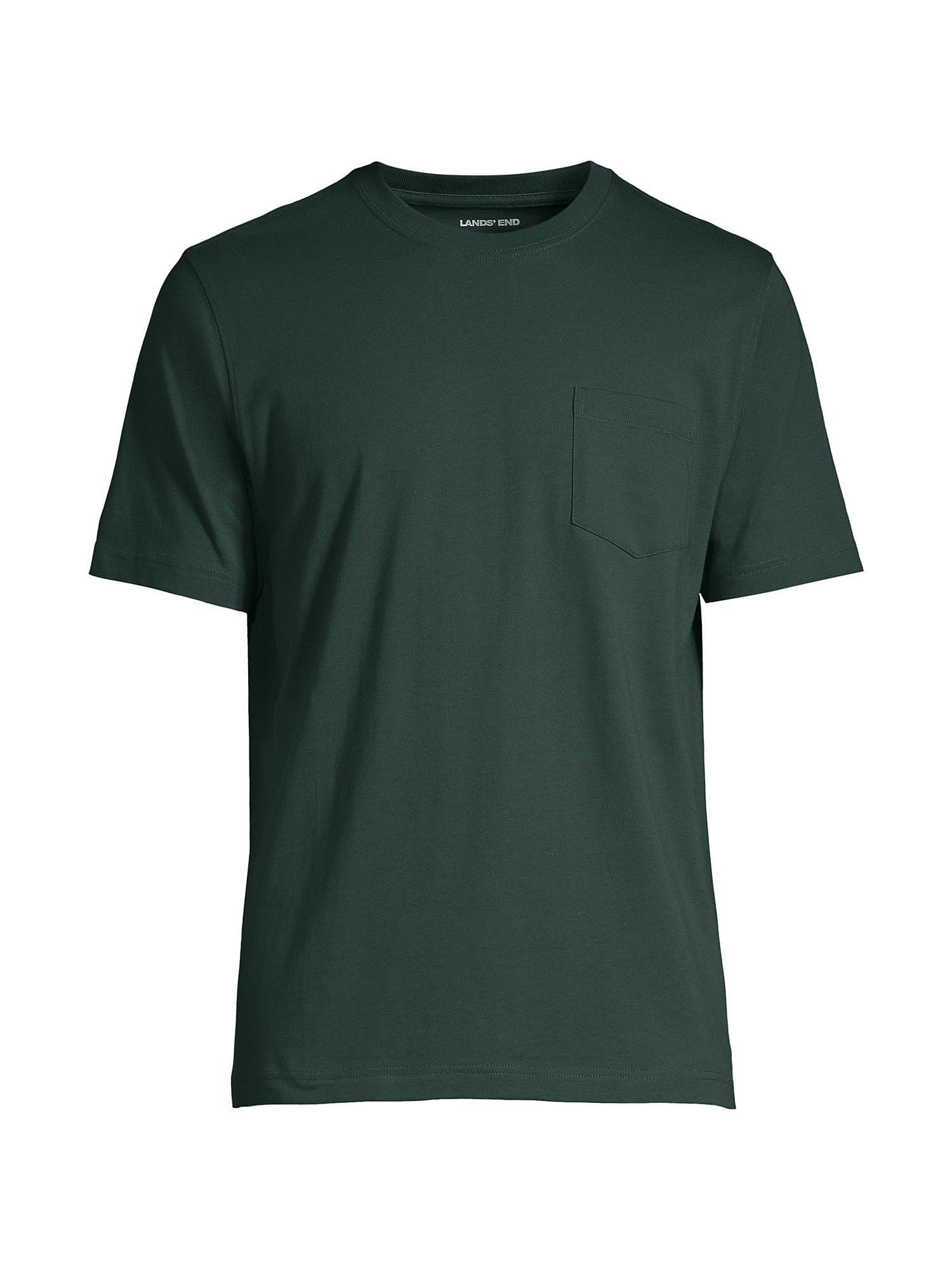 Lands' End Men's SuperT Short Sleeve TShirt with Pocket