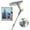 White, variant on Window Cleaning Equipment, Adjustable Long Handle Professional Shower Glass Window Washing Brush, Multi-functional Wall Cleaner Duster for Home Indoor Outdoor Mirror Car Windshield