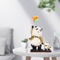 thumbnail image 3 of Estatua de Panda para padres y hijos, figurita creativa, escultura artesanales para soporte de TV de , decoración , Dorado Macarena Estatua de escultura de panda, 3 of 8