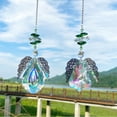 thumbnail image 4 of Atrapasueños colgantes de cristal, prismas de chakras con alas de Ángel, adorno de arcoíris, decoración del hogar, 4 of 5