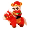 thumbnail image 1 of Adorno de peluche de Año Nuevo, Dios de la Riqueza, mascota de recuerdo Estilo C, 1 of 9