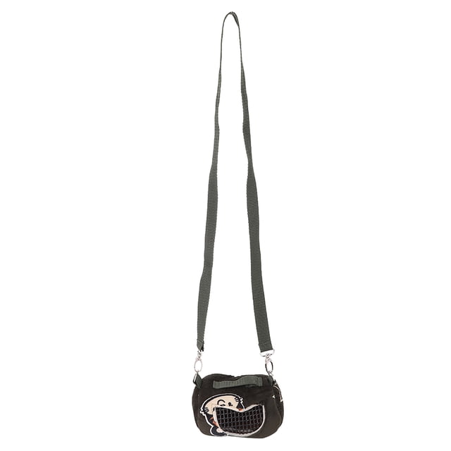 Bolsa de transporte portátil y transpirable de franela verde negruzco para hámsteres, mascotas pequeñas, cobayas, ardillas y chinchillas.