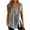 Silver, variant on Aoochasliy Womens Blouses Short Sleeve 2023 Casual Graphic Prints Square Neck Buttons Shirts Loose Blouses