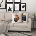thumbnail image 5 of Boho Navy Blue Burnt Orange Pillow Covers 18X18 In Mid Century Modern Aesthetic Colorful Pillow Cases Set of 2 Abstract Geometric Minimalist Throw Pillow Home Decor For Room Couch Sofa Patio Porch, 5 of 6