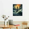 thumbnail image 3 of Guiding Light, Lighthouse in Storm, Classic Prints Print on Canvas Wall Art, Beautiful Vintage Art for Living Room Decor, Canvas, Canvas Wall Art,Art, 3 of 5