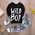 thumbnail image 5 of Toddlers Baby Boys Clothes Set Long Sleeve Wild Boy T-Shirt Top Pants Leggings Outfit Winter Spring, 5 of 8
