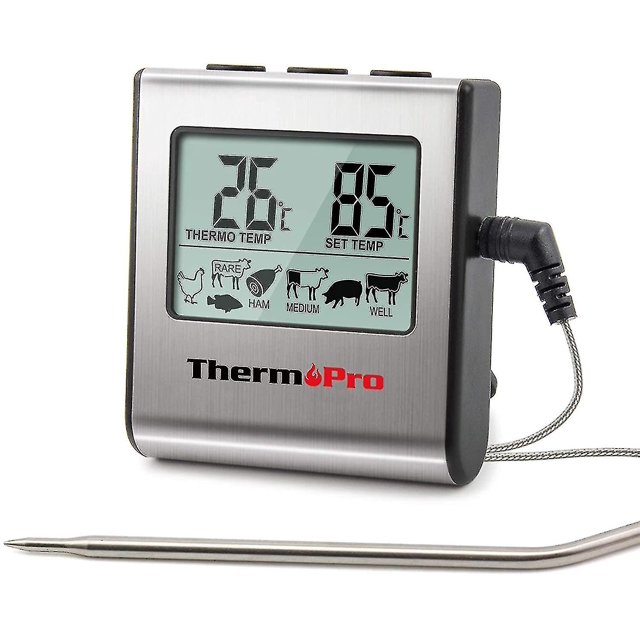 Ing De Carne Digital Con Pantalla Lcd Compatible Con Horno R