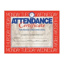 Office, School, Home, College Attendance Certificate Pack of 5