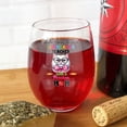 thumbnail image 4 of Kinda Busy Being Kindergarten Teacher and Persian Mom 15oz Stemless Wine Glass Mug Cat Lover Kitten Owner Gifts Wine Glasses Cup - 02005, 4 of 5