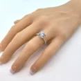 thumbnail image 5 of Round Cut Zirconia Solitaire W/ Side CZs Engagement Ring - 10.0mm (4.00ct) - 10K Yellow Gold - Size 7, 5 of 7