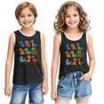 thumbnail image 2 of YABCSAZ Toddler Boys Girls Summer Outfits Sleeveless Tank Tops Loose Fit Active Tee Shirts Kids Casual T-Shirts Blouses Funny Cute Printed Shirts Tops Baby Clothes Size 4 T, 2 of 6