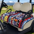 thumbnail image 3 of Whosucclay Splatter Paint Foldable Golf Cart Seat Covers Seat Towel Cover, Machine Washable Soft Non Slip Seat Cover for Club Car Yamaha 2-Seater Golf Cart, 3 of 9