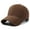 Coffee, variant on Women's Oversize Baseball Cap Big Head Cap Solid Color Adjustable Big Head Cap Dad Cap