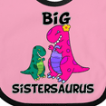 thumbnail image 4 of Inktastic Big Sistersaurus Girls Baby Bib, 4 of 4