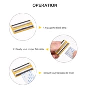 Uxcell FFC FPC Extension Board PCB Extend Connector 8 Pin 1.0mm Pitch Single Side 5 Pack