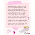 thumbnail image 7 of MeMoi Neon Multi Pom-Pom Cotton Blend Anklet Sock - Girls - Female, 8, White, 7 of 7