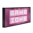 thumbnail image 3 of Stupell Industries Retro Purple Game Zone Quotes and Sayings Painting Black Framed Art Print Wall Art, 30 x 13, 3 of 8