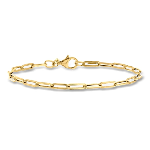 Pure Collection by Ross-Simons Italian 14kt Yellow Gold Paper Clip Link Bracelet, Women's, Adult