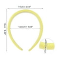 thumbnail image 3 of Unique Bargains 1 Pc Classic Elegant PU Headband for Women for Girls 0.87" Width 4.92" ID Yellow, 3 of 4