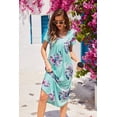thumbnail image 3 of Ekouaer Long Nightgowns for Women House Dress Plus Size Sleepwear Pleated Full Length Loungwear, 3 of 7