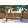 thumbnail image 5 of 60" Teak Solid Wood Garden Bench, 5 of 7