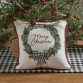 thumbnail image 2 of Park Designs Winter Pines Embroidered Pillow - Off-White, 2 of 3