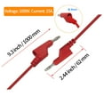 thumbnail image 4 of Makeronics 5pcs Banana Plug to Alligator Clip Test Leads Kit for Multimeter| 4mm Stackable Banana Plug |39.37inch /1m Flexible Electrical Test Wires 1000V/15A | 5 Colors (Black/Red/Green/Blue/Yellow), 4 of 6