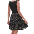 thumbnail image 4 of OutfitShow Summer Dresses for Women Casual Floral Sundresses Sleeveless V Neck Ruffle Empire Midi Dress with Pockets, 4 of 8