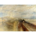 thumbnail image 2 of William, Turner 32x25 Gold Ornate Wood Framed with Double Matting Museum Art Print Titled - Rain, Steam and Speed, The Great Western Railway, 2 of 4