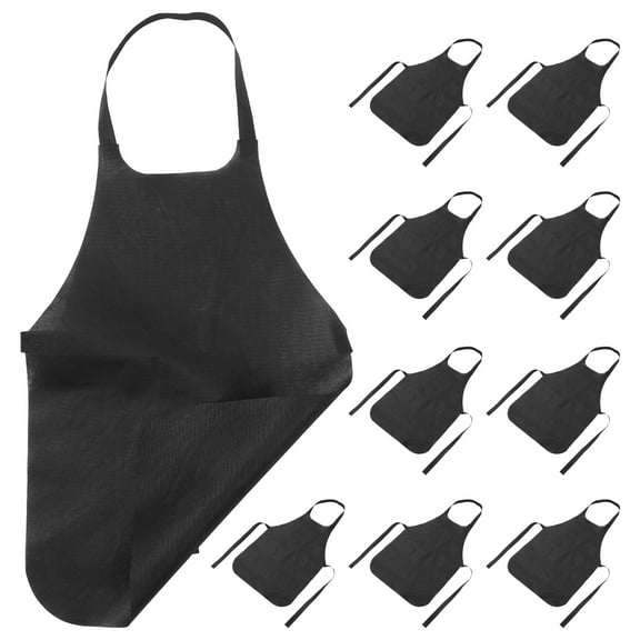 Melantax 11 Pack Unisex Disposable Aprons Thickened Oil and Stain Resistant Non-Woven Aprons Suitable for Cooking and Painting Activities