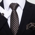 thumbnail image 3 of Men's Fashion Tie Set with Square Scarf Cufflinks - Stylish Business Formal Wear, 3 of 6
