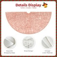 thumbnail image 5 of Bingfone Christmas Tree Skirt Mat Christmas Decoration Interior 36"-Rose Gold Glitter, 5 of 8