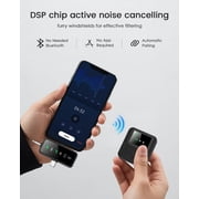 Wireless Lavalier Microphone, Portable Mic Lavalier Microphone for iPhone/Android/Camera, Mini Mic Lavalier Microphone Noise Reduction Mini Mics for Youtube Podcast Interview Vlog Livestreaming