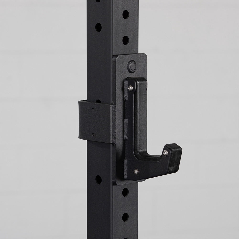 Titan Fitness X-3 Series Power Rack Sandwich J-Hooks, 1200 LB Rackable Capacity, Fits 3" x 3" Rack Uprights with 11/16" Holes, UHMW Protective Liners, Barbell Holder for Squat & Bench Press